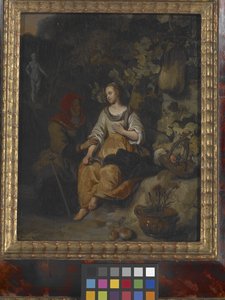 Vertumnus és Pomona (olaj, fa)