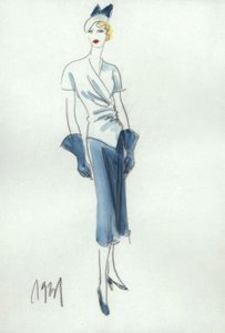 Női divat 1931, szoknya és blúz / G. Hartung
