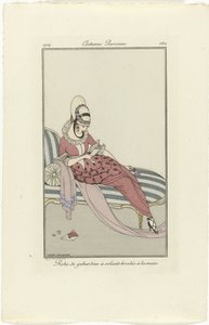 Journal des Dames et des Modes, Costumes Parisiens, 1914, 162. szám: Gabardin (...) alkotó: Gerda Wegener