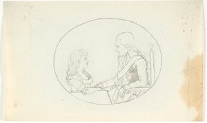 Frederik koronaherceg a koronaherceggel (VIII. kr.) alkotó: Gerhard Ludvig Lahde