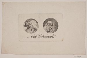 Levél két tondo portréval alkotó: Gerhard Ludvig Lahde