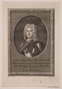 Dán: Christian Frederik Haxthausen grófja alkotó: Gerhard Ludvig Lahde