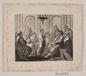 Krisztus a templomban alkotó: Gerhard Ludvig Lahde