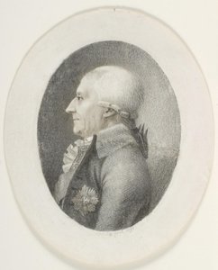A.P. portréja Bernstorff, gróf, miniszterelnök (1735-1797). Mellkép. Profil a bal oldalon alkotó: Gerhard Ludvig Lahde
