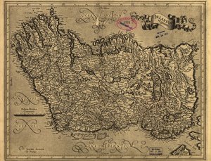 Irlandiae regnum. LOC 99446223 alkotó: Gerhard Mercator