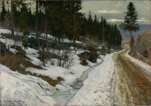 Tél Nittedalban alkotó: Gerhard Munthe