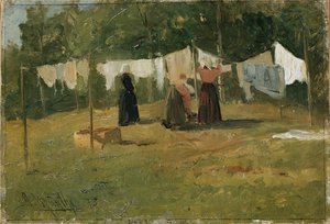 Ruhaszárítás alkotó: Gerhard Peter Frantz Vilhelm Munthe
