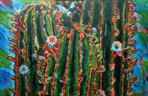 Virágzó kaktusz, 2013 (olaj, vászon)