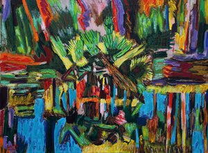 Estuario Abstracto.2018 (olaj, vászon)