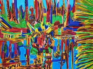 Estuario Abstracto II, .2018 (olaj, vászon)