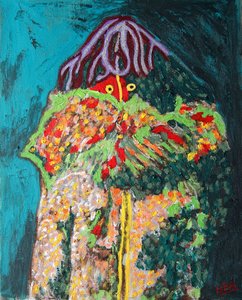 Sámán 1, 2019 (olaj, vászon)