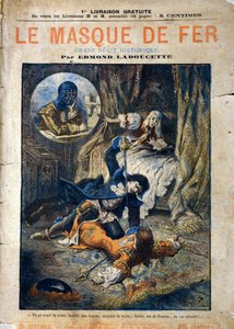 Le Masque de Fer, Edmond Ladoucette regényének borítója, részletekben megjelent a 19. század végén