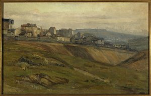 Rue du Moulin-des-Prés, 1900 körül (olaj, vászon) alkotó: Germain Eugene Bonneton
