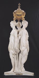 A Három kegyelem, temetkezési emlékmű II. Henrik szívével (1519-59) 1559 (márvány)