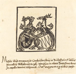 Wilhelm von Zell könyvtáblája alkotó: German 15th Century