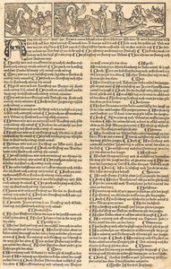 Naptár a születéssel és az imádattal alkotó: German 15th Century