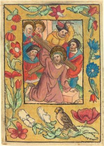 Keresztet hordozó Krisztus alkotó: German 15th Century