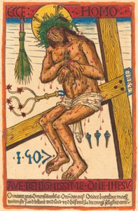 Krisztus, mint a fájdalmak embere alkotó: German 15th Century