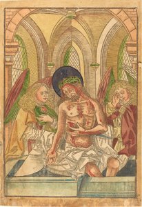 Krisztus a sírban két angyallal alkotó: German 15th Century