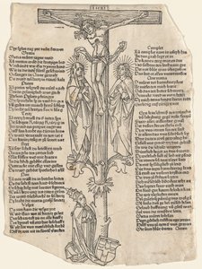 Krisztus a kereszten II. Pius pápával alkotó: German 15th Century