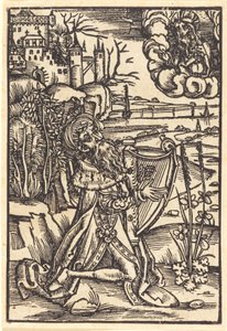 David hárfán játszik alkotó: German 15th Century
