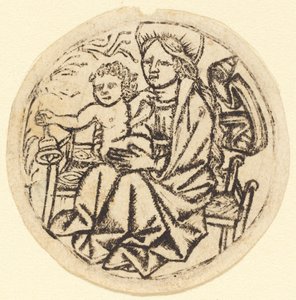 Madonna és a gyermek csengővel alkotó: German 15th Century