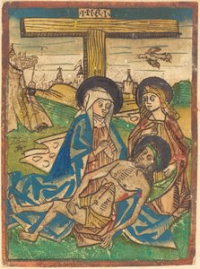 Pietà Szent Jánossal alkotó: German 15th Century