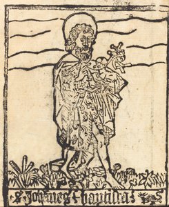 Keresztelő Szent János [recto] alkotó: German 15th Century