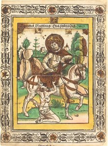 Szent Márton és a koldus alkotó: German 15th Century