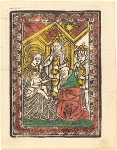A mágusok imádása alkotó: German 15th Century