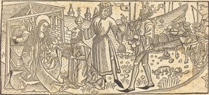 A mágusok imádása alkotó: German 15th Century