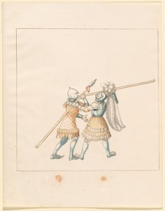 Freydal, Maximilian I. császár versenyeinek könyve és tornája: Gyalogharcok (Jousts) (III. kötet): 150. tábla
