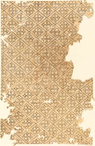 Virág- és gyémántmintás lap alkotó: German 16th Century