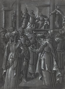 A főpap Pilátus előtt [verso] alkotó: German 16th Century