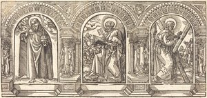 Krisztus és tanítványai II alkotó: German 16th Century after Martin Schongauer