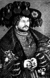 Joachim I Nestor 1484-1535, brandenburgi választófejedelem portréja Lucas Cranach t. E, 15. század alkotó: German Master