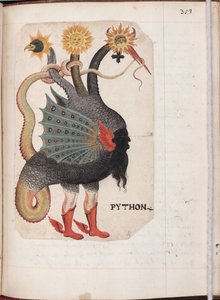 Python innen: Alchemical and Rosicrucian Compendium, 1760 körül