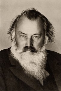Johannes Brahms (1833-1897) (fekete-fehér fotó)
