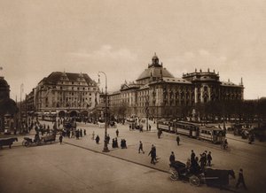 Munchen / München: Igazságügyi Palota (fekete-fehér fotó)