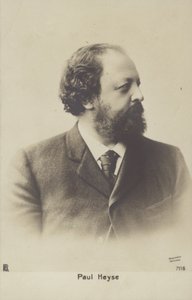 Paul Heyse (1830-1914), német író és műfordító (fekete-fehér fotó) alkotó: German Photographer