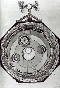 Egy Volvelle, amely valószínűleg a Hold ciklusait mutatja, Petrus Apianus Astronomicon Caesareum illusztrációja után, 1540 alkotó: German School