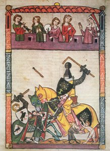 Egy torna, a „Cimelia Heidelbergensia” (vellum) kéziratból alkotó: German School