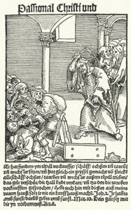 Egy oldal Luther Passional Christi und Antichrist című anti-röpiratából alkotó: German School