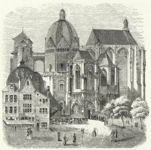 Aacheni katedrális (metszet) alkotó: German School