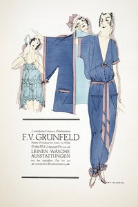 "F.V. Grunfeld" hirdetése, Styl, pub.1922 (pochoir print) alkotó: German School