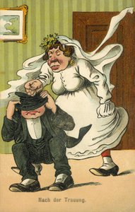 Az esküvő után (színes litho) alkotó: German School