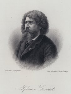 Alphonse Daudet francia regényíró (metszet) alkotó: German School