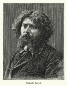 Alphonse Daudet francia regényíró (litho) alkotó: German School