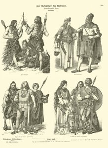 Ókori germán viseletek alkotó: German School