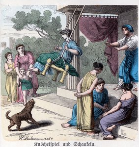 Őstörténelem. Görögország. Görög házi játékok ... (metszet) alkotó: German School